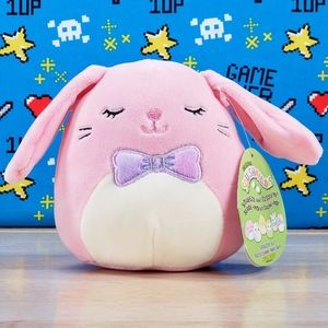 Squishmallow Bop the Pink Bunny 5"  UltraSoft Stuffed Easter Holiday Plush NWT
